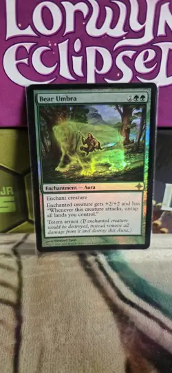 Mtg-Bear Umbra -Rise of the Eldrazi -Foil - Image 1