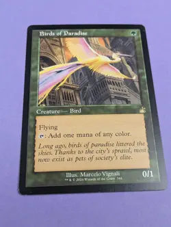 MTG Magic: Ravnica Remastered: Birds of Paradise #344 Rare - LP - Image 1