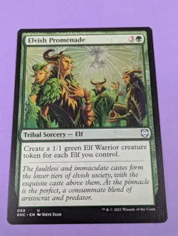 MTG Magic: Kaldheim Commander: Elvish Promenade #059 Uncommon - NM - Image 1