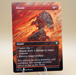 Abrade | 327 | Uncommon | Borderless Reg | FDN | MTG | Store Promo Eligible - Image 1