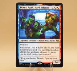 Don & Raph, Hard Science | 144 | Rare | Reg | TMNT | MTG | StorePromoEligible - Image 1