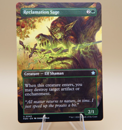 Reclamation Sage | 340 | Unc | Borderless Reg | FDN | MTG | Store Promo Eligible - Image 1