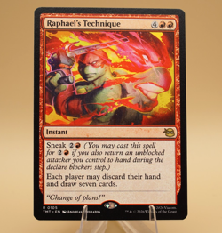 Raphael's Technique | 105 | Rare | Regular | TMNT | MTG | Store Promo Eligible - Image 1