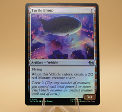 Turtle Blimp | 180 | Uncommon | Foil | TMNT | MTG | Store Promo Eligible - Image 1
