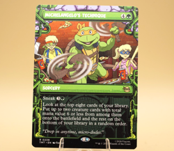 Michelangelo's Technique | 239 | Unc | Reg | TMNT | MTG | Store Promo Eligible - Image 1
