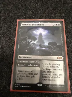 MTG Magic the Gathering Virtue of Persistence (115/475) Wilds of Eldraine LP - Image 1