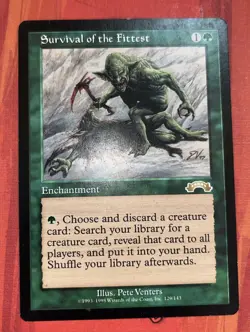 MTG Magic The Gathering Survival of the Fittest Exodus Regular 1998 TCG - Image 1