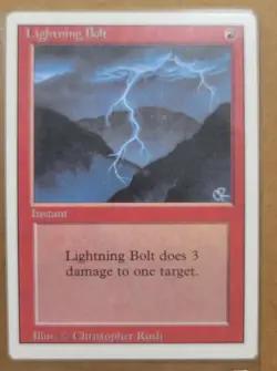 MTG | Lightning Bolt - Revised (3ED) | LP - Great Condition - Image 1