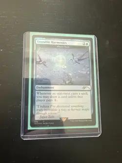 Magic: The Gathering Enchantment Unstable Harmonics (rhystic study) Foil Rare - Image 4