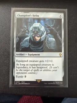 Champion's Helm 337 - NM - Final Fantasy Commander - MTG - Image 1