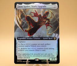 Iron Spider, Stark Upgrade | 279 | Rare | Extended-Art | Foil | Spider-Man | MTG - Image 1