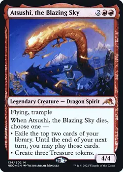 Magic: The Gathering Atsushi, the Blazing Sky #134 - Image 1