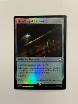 Bloodforged Battle-Axe PIP 226 Foil - Image 1