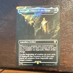Wizards of the Coast Argonath Pillars Kings LOTR Commander 2023 Foil Mythic Alt… - Image 1