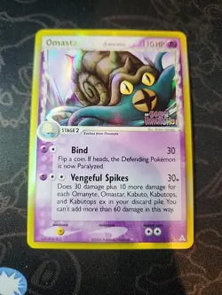 Omastar 13/110 EX Holon Phantoms Reverse Holo Rare Pokemon Card Stamped LP+ - Image 2