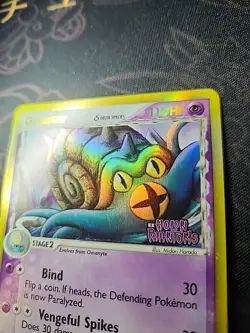 Omastar 13/110 EX Holon Phantoms Reverse Holo Rare Pokemon Card Stamped LP+ - Image 5