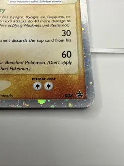 Pokemon TCG Groudon ex Black Star Promo 038 Holo Rare - Image 4