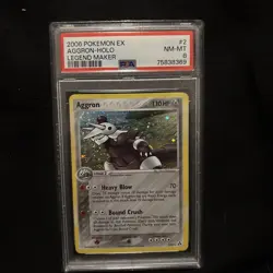 2006 POKEMON EX LEGEND MAKER #2 AGGRON-HOLO PSA 8 - Image 1