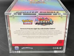 Pokemon SV8.5 Prismatic Evolutions Sealed Booster Bundle Display W/Acrylic Case - Image 3
