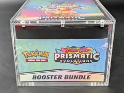 Pokemon SV8.5 Prismatic Evolutions Sealed Booster Bundle Display W/Acrylic Case - Image 5