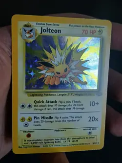 Pokemon TCG Jolteon Jungle 4/64 Holo Unlimited Holo Rare Near Mint - Image 4