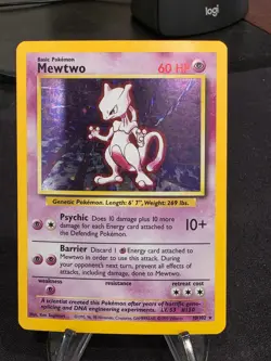 Mewtwo - Holo - 10/102 Base Set - Pokemon TCG - 1999 - Image 1
