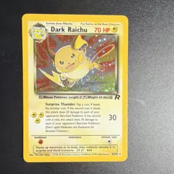 Pokemon Dark Raichu Team Rocket Holo Rare 83/82 2000 70 HP English Card - Image 1