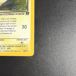 Pokemon Dark Raichu Team Rocket Holo Rare 83/82 2000 70 HP English Card - Image 5