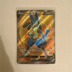 Pokemon TCG Lucario V SWSH213 SWSH: Sword & Shield Promo Holo Basic Card - Image 1
