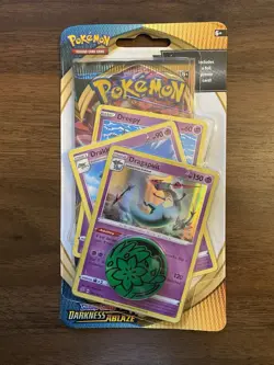 2020 Pokemon TCG Darkness Ablaze Dragapult Blister Booster Pack - Image 1