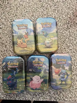 POKEMON SET OF 5 TINS ASCENDED HEROS - Image 1