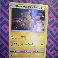 Pokemon Detective Pikachu SM170 Promo Black Star Basic 90HP Holo English - Image 1