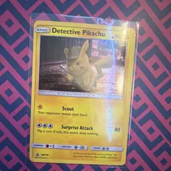 Pokemon Detective Pikachu SM170 Promo Black Star Basic 90HP Holo English - Image 3