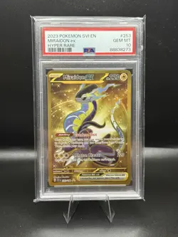 2023 Pokemon Svi EN-Scarlet & Violet Miraidon EX Hyper Rare #253 PSA 10 - Image 1