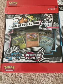 Pokemon Black Bolt and White Flare Binder + Poster Collection Sam's Club Bundles - Image 2