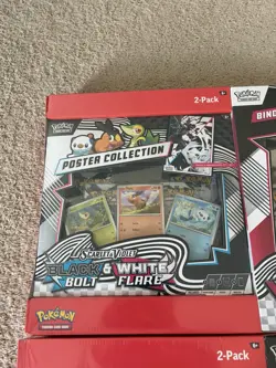 Pokemon Black Bolt and White Flare Binder + Poster Collection Sam's Club Bundles - Image 5