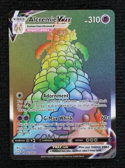Rainbow - Alcremie VMAX Pokemon Sword & Shield Shining Fates #073 - Image 1