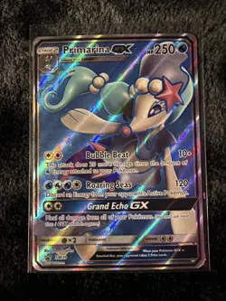 Pokemon TCG Primarina GX SM39 Holo Ultra Rare Sun and Moon Black Star Promo - Image 1