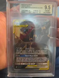 Pokemon Umbreon & Darkrai GX 125/236 BGS 9.5 GEM MINT - Image 1