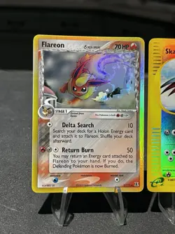 ✨Beautiful! Delta Species Flareon & Reverse Expedition Skarmory Pokemon Lot🔥 - Image 4
