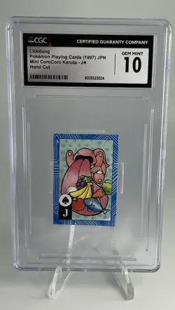 Lickitung 1997 Pokemon P/C Mini CoroCoro Karuta Hand Cut CGC Gem 10 POP 4! - Image 1