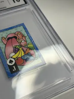 Lickitung 1997 Pokemon P/C Mini CoroCoro Karuta Hand Cut CGC Gem 10 POP 4! - Image 4