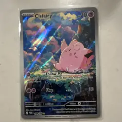 Pokemon TCG Lillie's Clefairy EX Holo Special Illustration Rare 184/159 Sv09 - Image 1