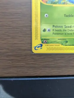 2002 Pokemon Expedition Base Set Bulbasaur 94/165 e-Reader - Image 4