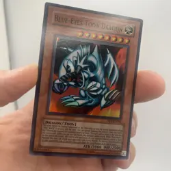 Yugioh card Blue-Eyes Toon Dragon DB1-EN066 Super Rare - Image 2