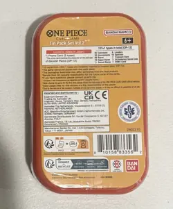 One Piece Card Game Tin Pack Set Vol. 2 Luffy Brand New / Factory Sealed - Image 2