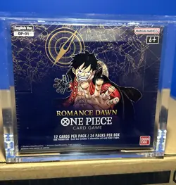 One Piece TCG OP-01 English Romance Dawn Blue Bottom Booster Box SEALED - Image 1