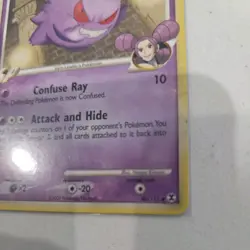 Pokemon TCG Gengar GL 40/111 Rising Rivals 2009 Un Common Non Holo Card LP+ - Image 3