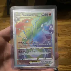 Pokemon Charizard VSTAR Secret Rare Full Art Holo 174/172 Brilliant Stars Card - Image 1