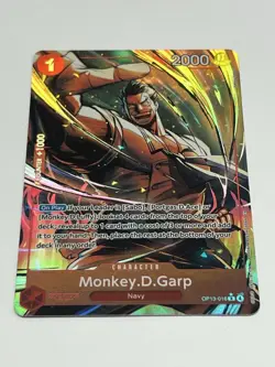 Monkey D. Garp Alt Art OP13-016 - One Piece English Card-Carrying on His Will - Image 1